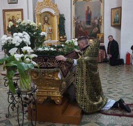 Вынос Плащаницы в храме Воскресения Христова
