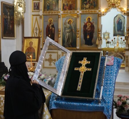 Клетчане поклонились Кресту святой Евфросинии Полоцкой