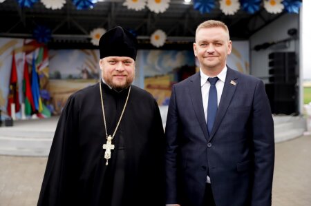 Гостем на районных «Дожинках» был иерей Андрей Евшель