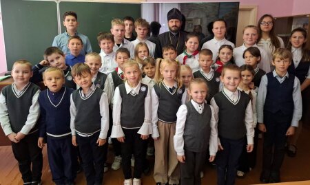 Священник поговорил с ребятами Тучанской школы о вреде сквернословия