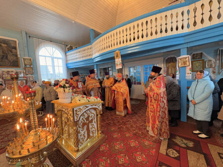Престольный праздник в Заостровечском храме