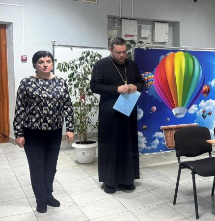 Иерей Андрей Евшель принял участие в родительском собрании в СШ №1 г.Клецка