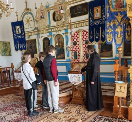 Покровский храм в Клецке посетили учащиеся Клецкой СШ №2