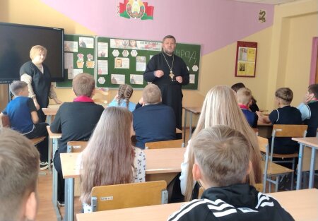 В Грицевичской СШ состоялась встреча со священником