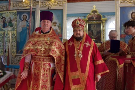 Храм священномученика Дионисия Ареопагита в аг.Заостровечье отметил 90-летие